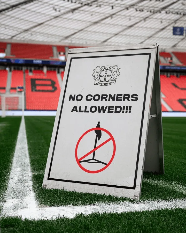 阿森纳本赛季47场比赛里第五次在上半场没有获得角球